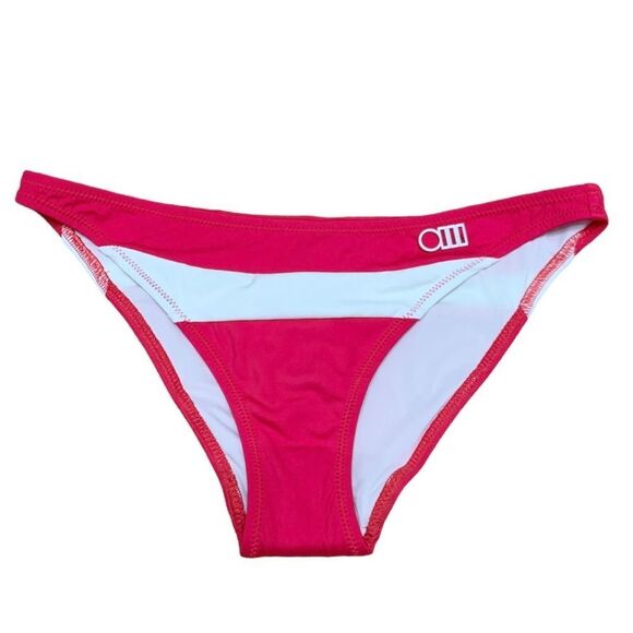Solid & Striped Brooke in Grenadine Coral and White Bikini Bottom Size Small - Picture 3 of 9